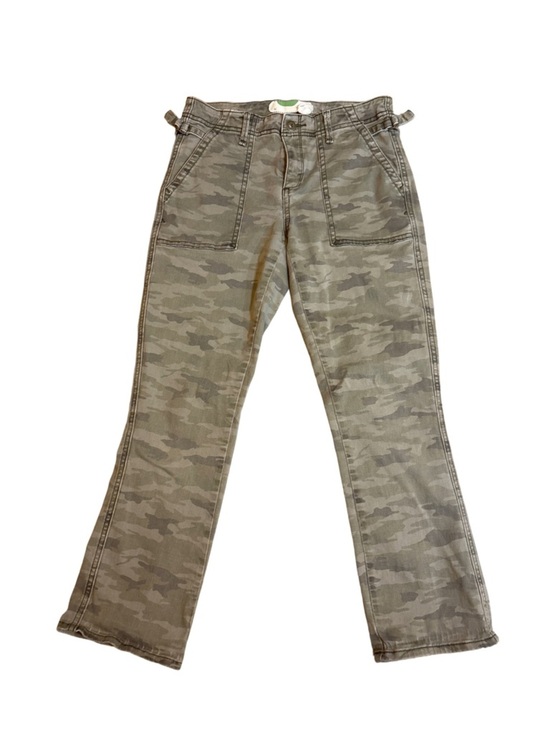 Anthropologie Denim - Anthropologie Olive Camo Straight-Leg Utility Jeans
